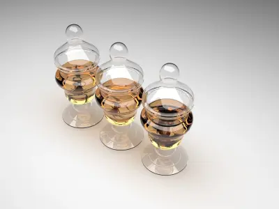 Vintage Insect Jars 3D model