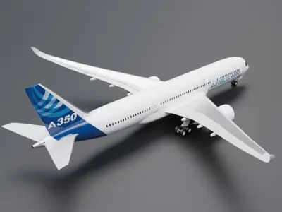 Airbus A350-900 XWB Airbus Home Livery 3D model
