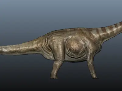 Apatosaurus dinosaur 3D model