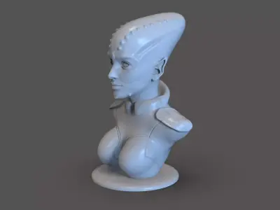 Alien Women Bust 3D print model purchase