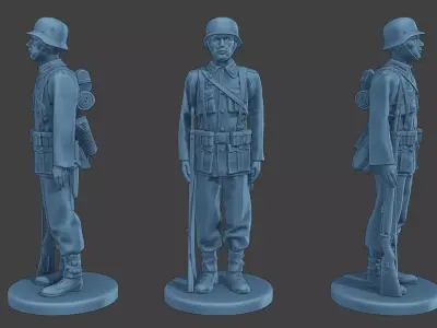 German soldier ww2 G1 000 Free 3D print model