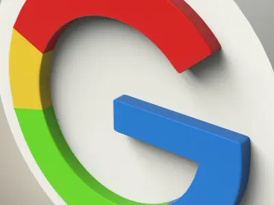 Google logo Low-poly 3D model