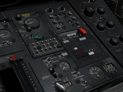 Canberra PR9 3D Cockpit 3D model