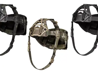 TRACER TACTICAL NVG HEAD HARNESS Low-poly 3D model