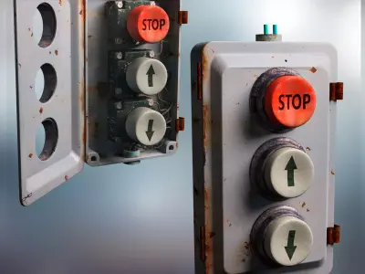 industrial control 3D model