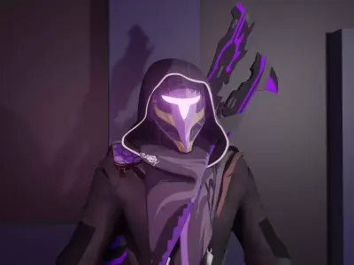 Cyber Masked 3D model