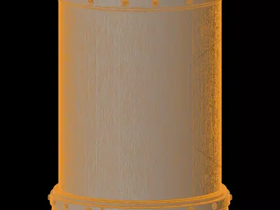 Cryogenic Chamber Sci-Fi 3D Print Model 3D print model