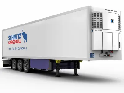 Semi Trailer Schmitz 3D model