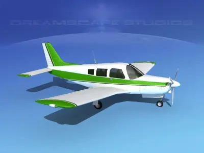 Piper Turbo Arrow 240 V08 3D model