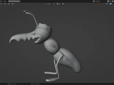 Termite Character from Peter Wheat comic book 3D Model Low-poly 3D model