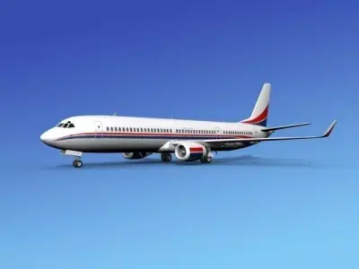 Boeing 737-900ER Corporate 6 3D model