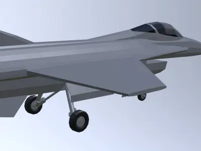 F16 falcon low poly Free low-poly 3D model