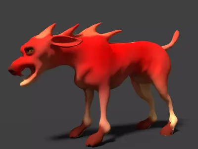hound 3d model devil dog 3D model