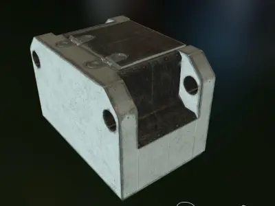 scifi box Low-poly 3D model