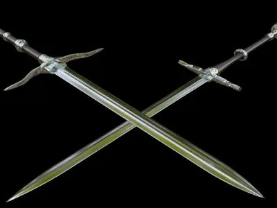 Knife Pack 6 Models Low-poly 3D model