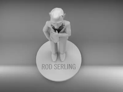 THE TWILIGHT ZONE - ROD SERLING FIGURE 3D PRINT MODEL  3D print model