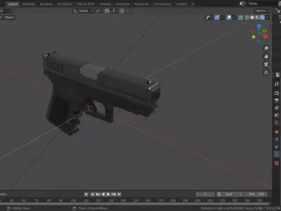 Glock 9mm Free 3D model