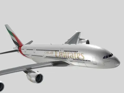 Airbus A-380 Emirates 3D model