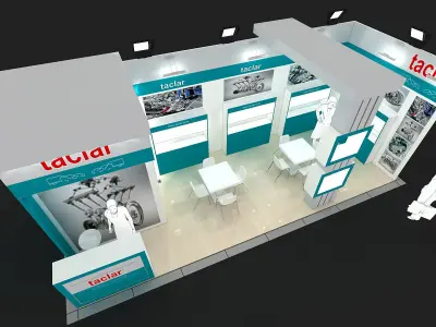 Exhibition Stand - ST0039 3D model