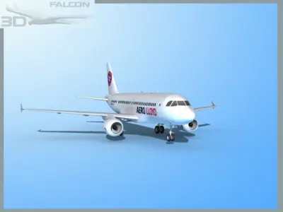 Falcon3D A319 Aero Lloyd 3D model