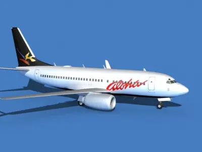 Boeing 737 MAX 7 Aloha 3D model