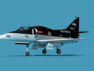 Douglas A-4M Skyhawk V09 USMC 3D model