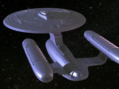 USS ENTERPRISE NCC 1701-C 3D model