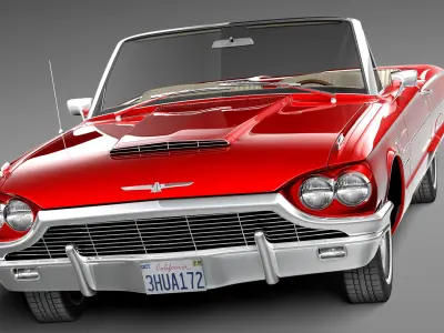 Ford Thunderbird Convertible 1965 3D model