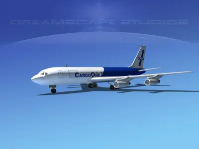 Boeing 707 Cargo One 3D model