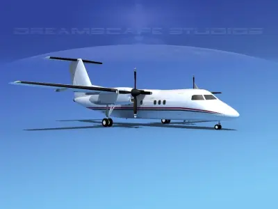 Dehaviland DHC-8 100 Corporate 1 3D model