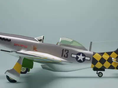 North American P-51 Mustang 3D model