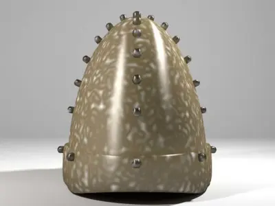 Ancient Combat Helmet - Persian Sassanid 3D model
