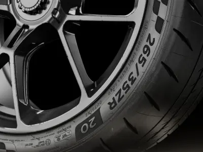 Michelin Pilot Sport CUP 2 R 265 35 ZR20 99Y 3D model