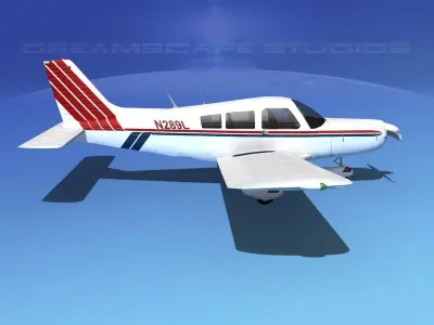 Piper PA-28 V17 3D model
