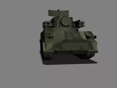 SA-19 Grison Tunguska Low-poly 3D model