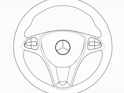 Steering Wheel 3D model