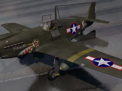 North American A-36 Apache 3D model