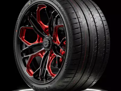Michelin Pilot Sport 4S 355 25 ZR21 107Y NEW 3D model