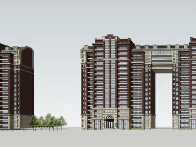 Sketchup Residential Complex N5 3D model