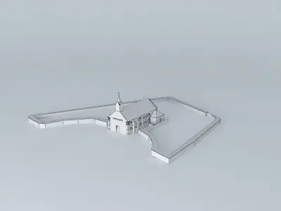 Vélizy  Church of St Denis Free 3D model