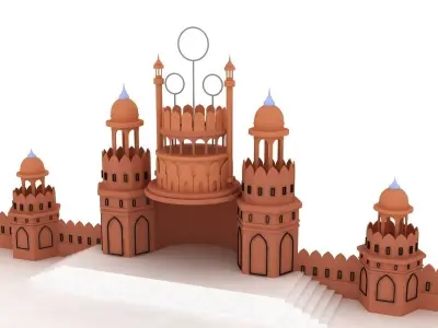 Castle intro 3D model