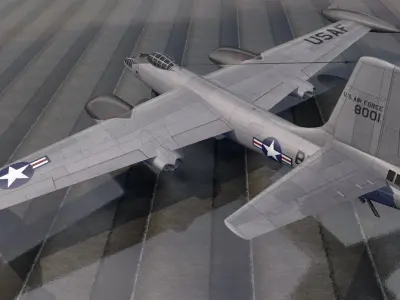 North American B-45 Tornado 3D model