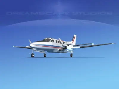 Beechcraft B99 Savannah Regional 3D model