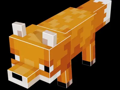 Minecraft Fox 3D Model 3D model
