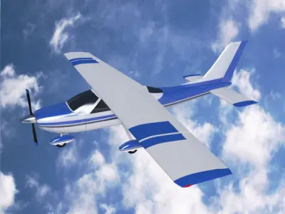 Cessna Cardinal propeller airplane 3D model