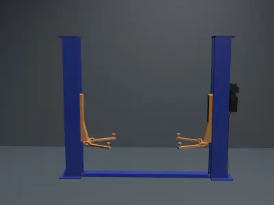 Car lift without textures Free 3D model