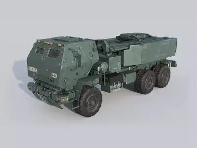  M142  HIMARS  Low-poly 3D model