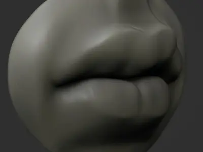 Mouth lips 3D model