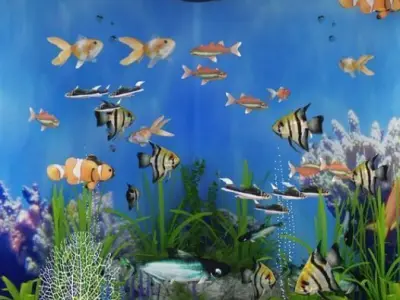 Corner aquarium 3D model