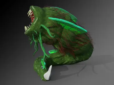 Worm Tooth 3D model